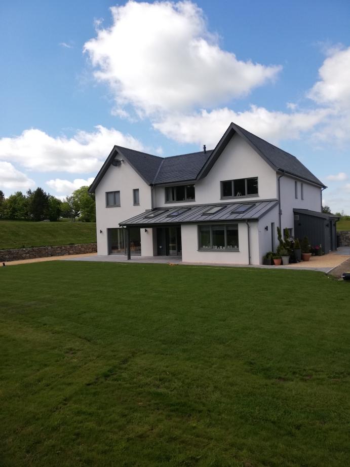 Zinc roof cladding job complete.