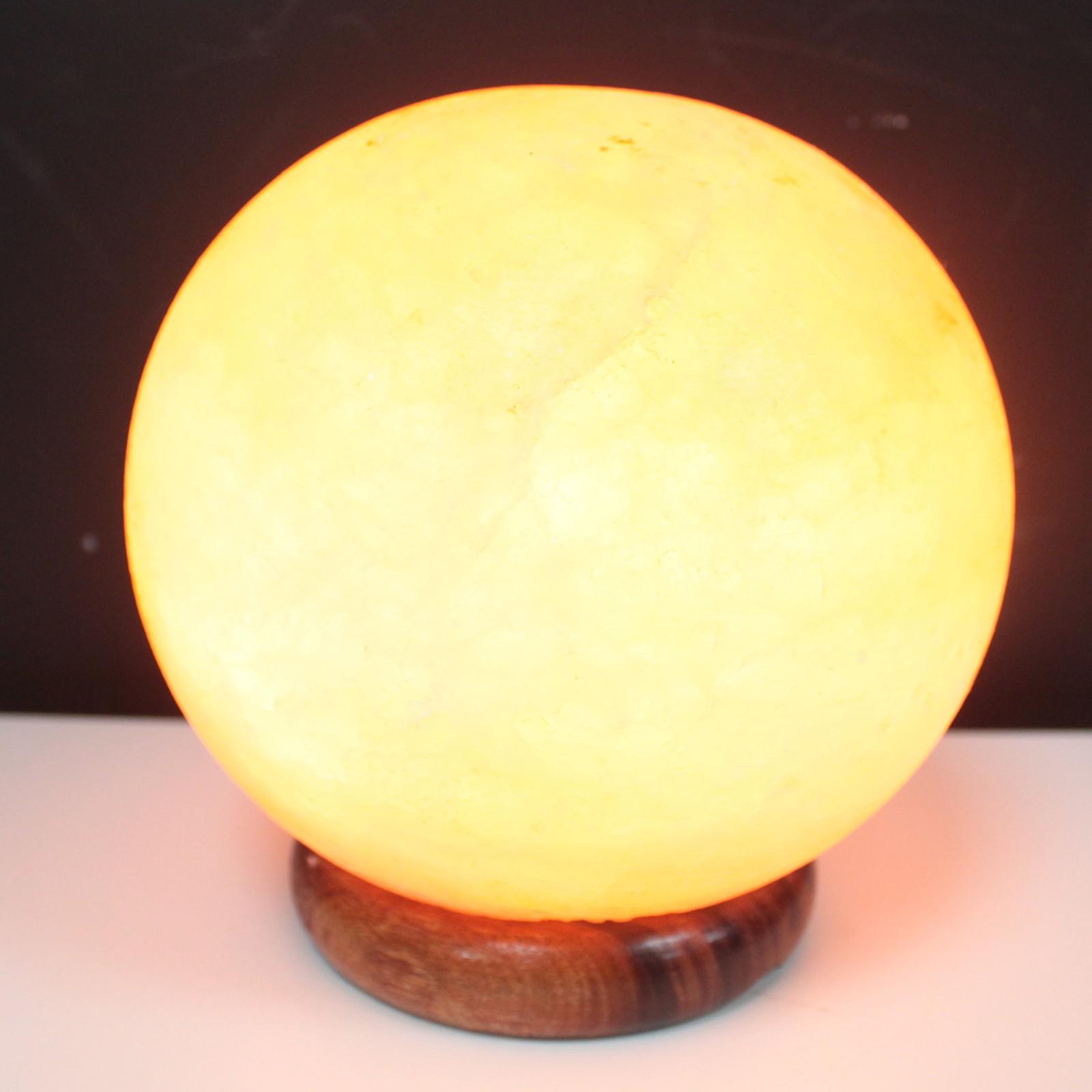 Himalayan Salt Lamp Ball with Big Wooden Base