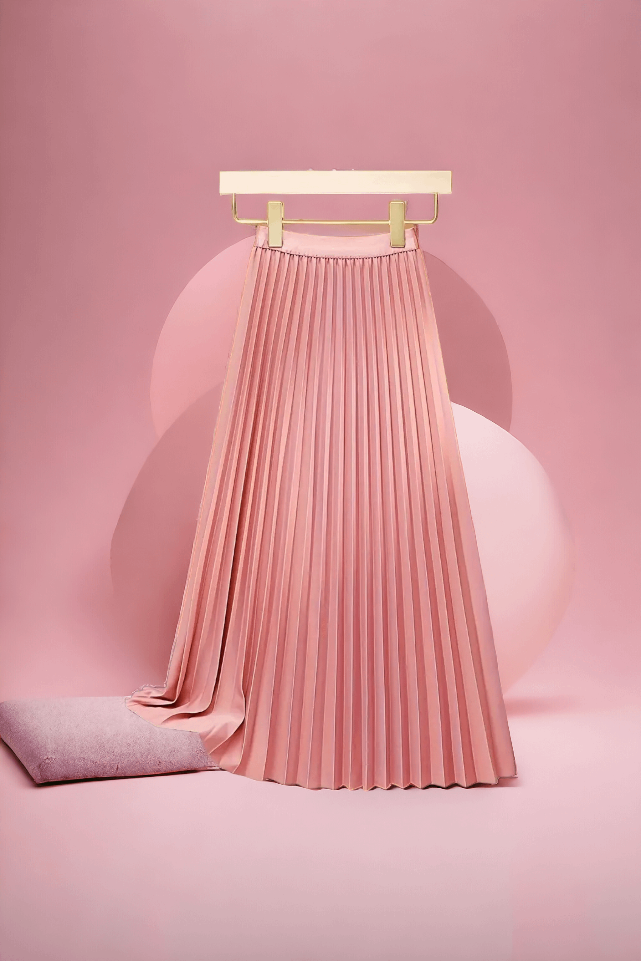 Soft Pink Midi Skirt 185Gh¢
