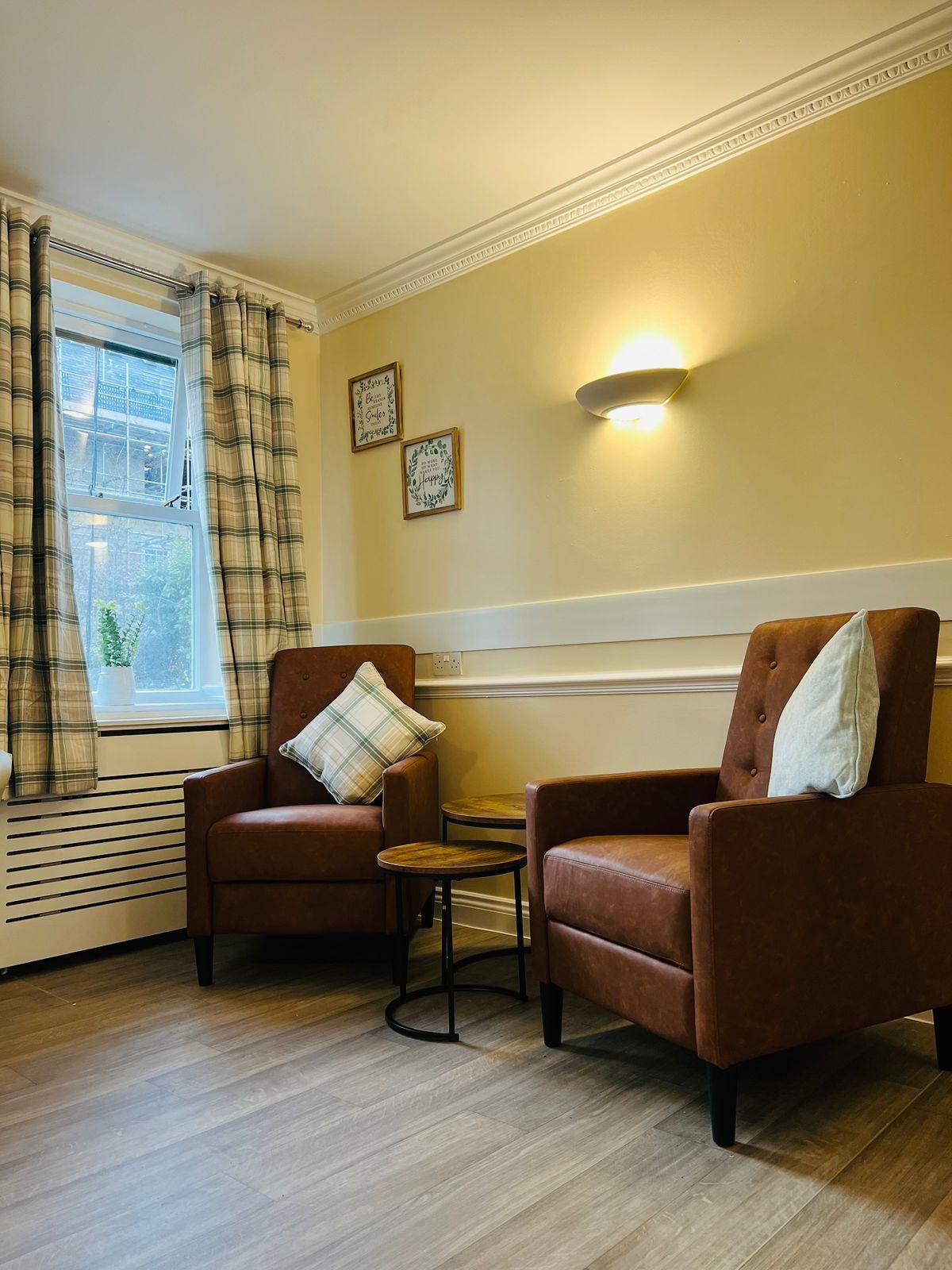 Residents enjoying activities and social time