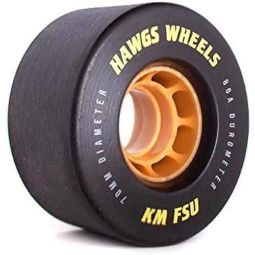 Hawgs KM FSU Stone Ground Longboard Wheels 4-pack - 70mm by Hawgs