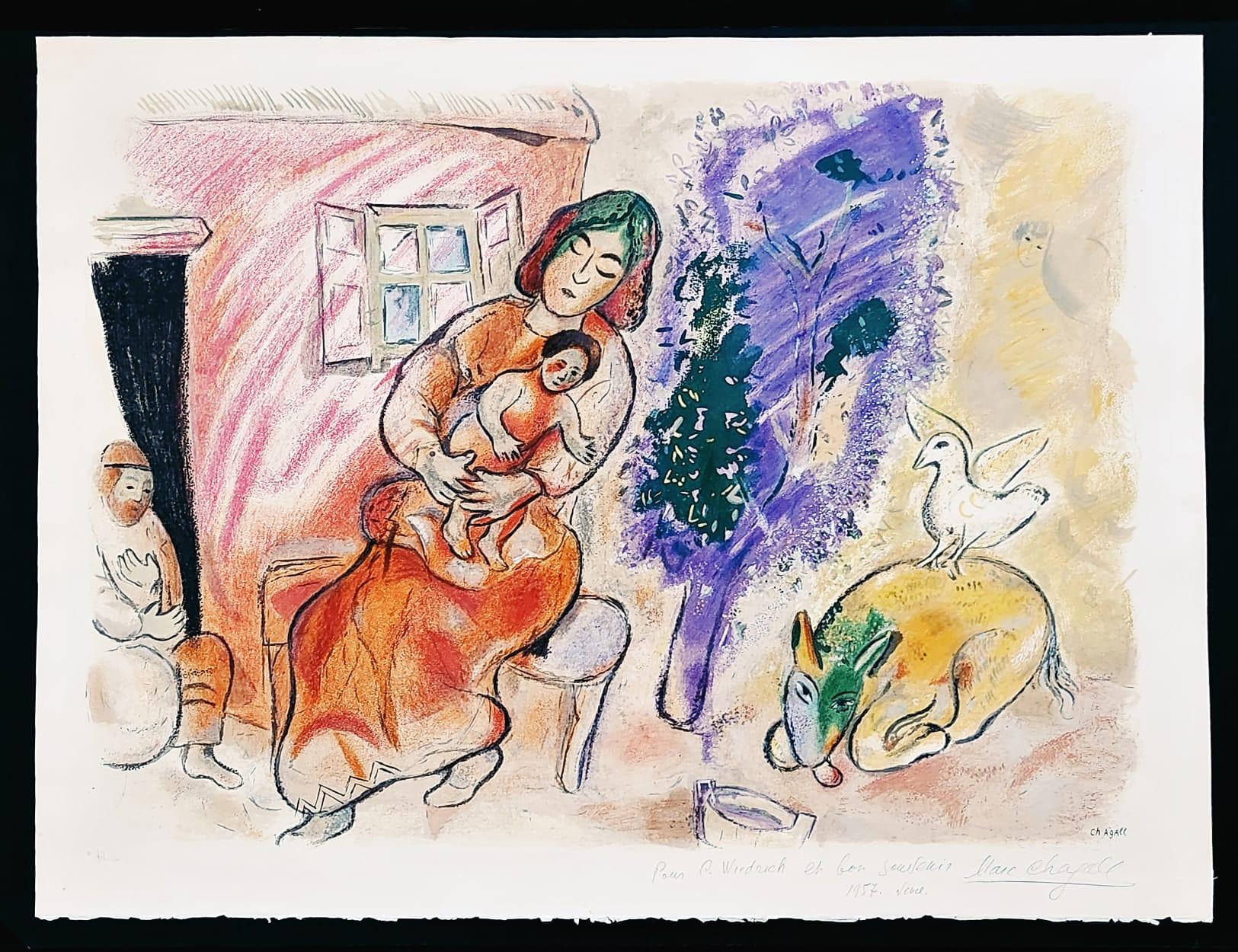 after Marc Chagall - Maternite