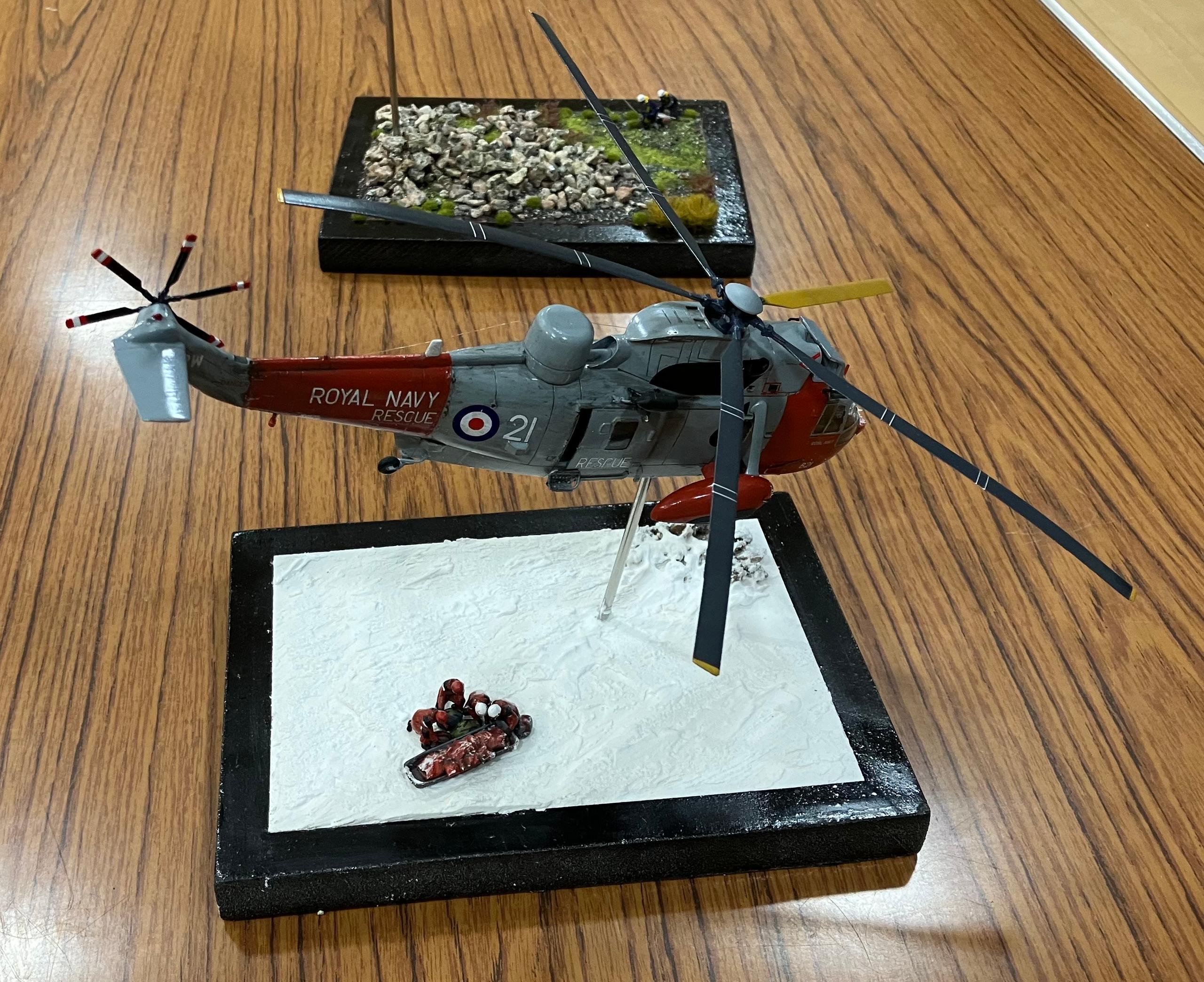 Navy Sea King rescue diorama by Kenny