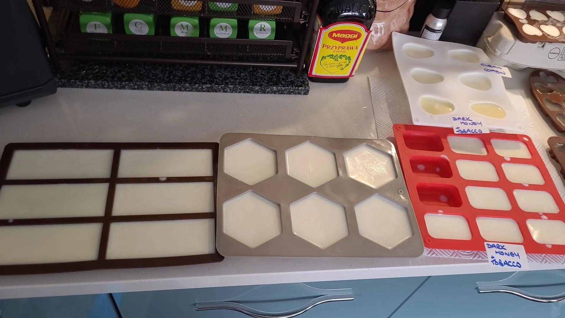 Wax molds with wax setting.