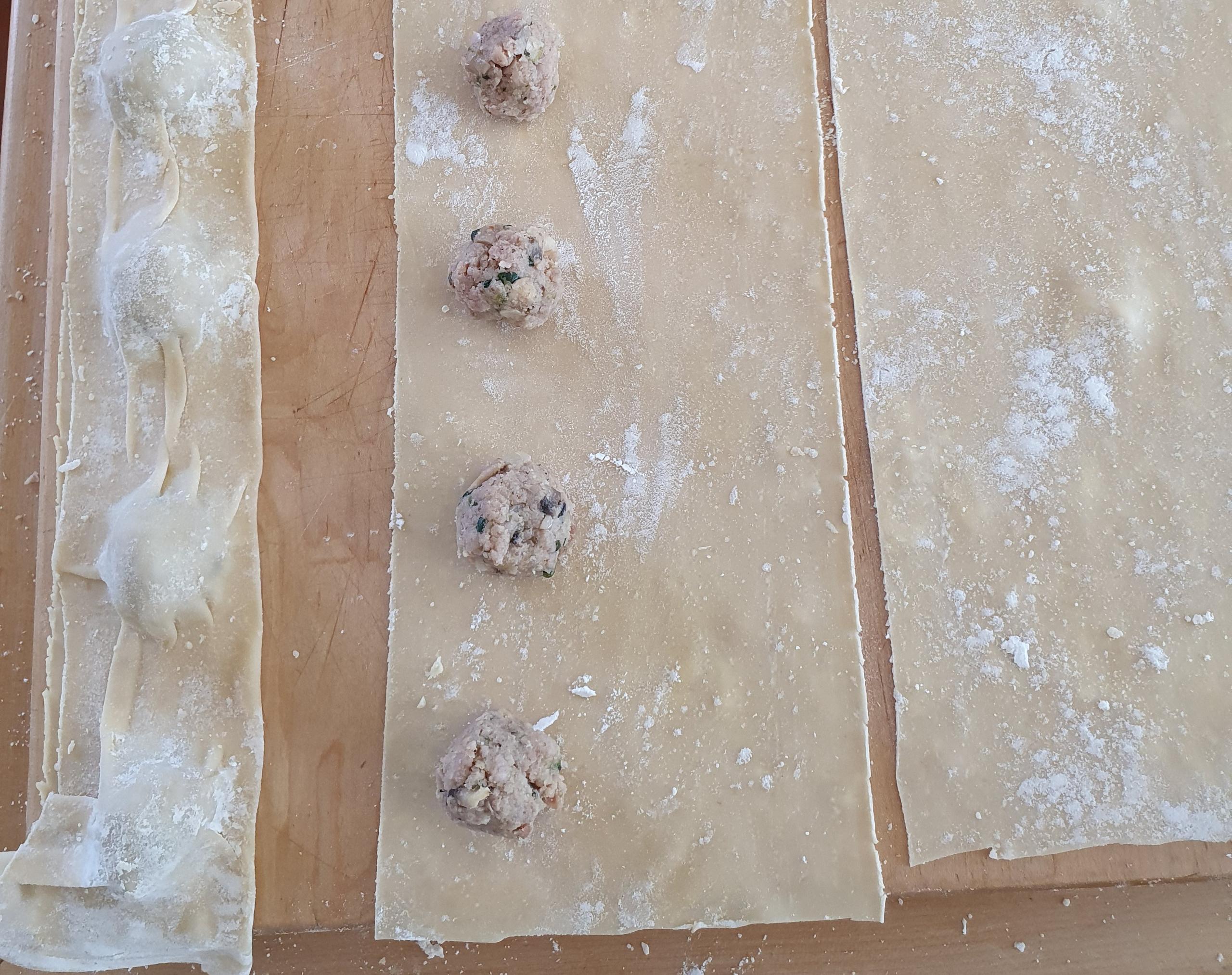 Pork & Sage Ravioli making