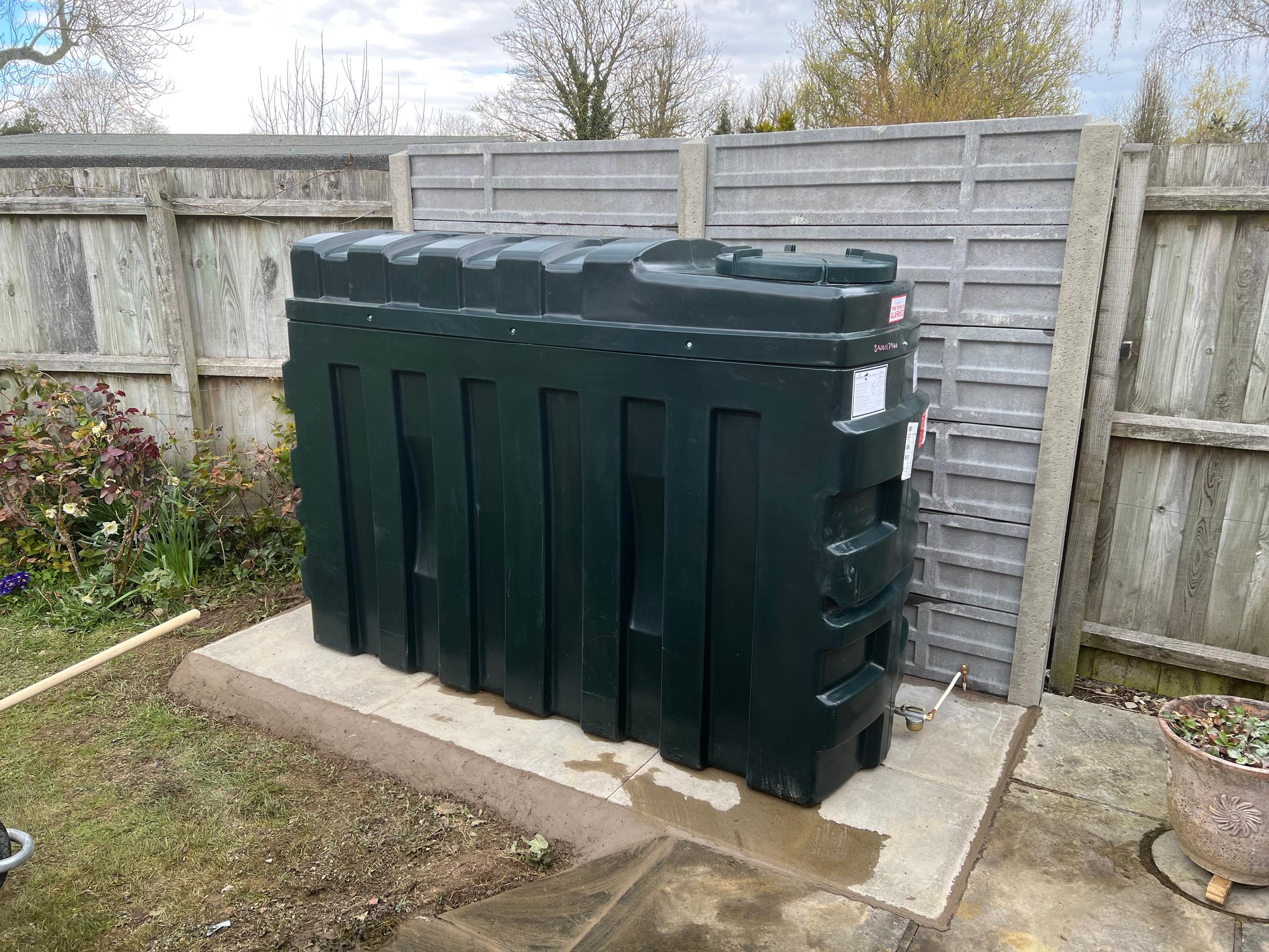 New Oil Tank & Fire Barrier In Ullesthorpe Leicestershire
