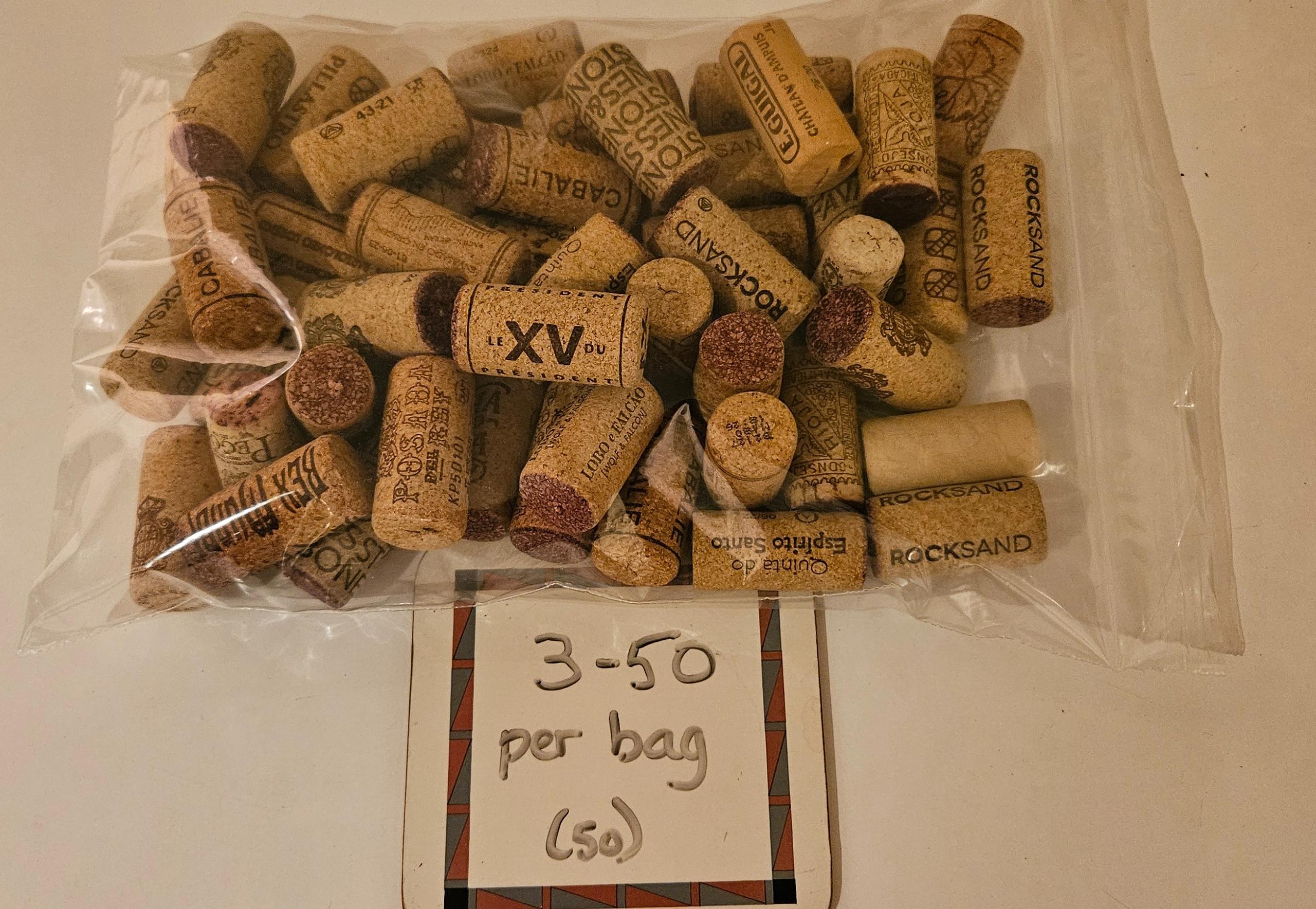 Corks - 50 used Wine bottle stoppers