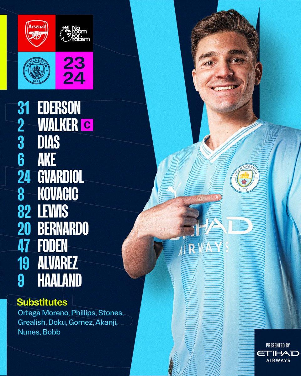 Man City Official Starting Lineup!