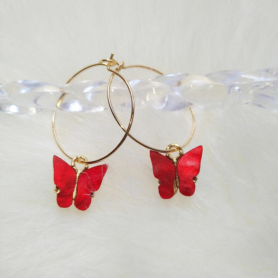 Red Butterfly earrings