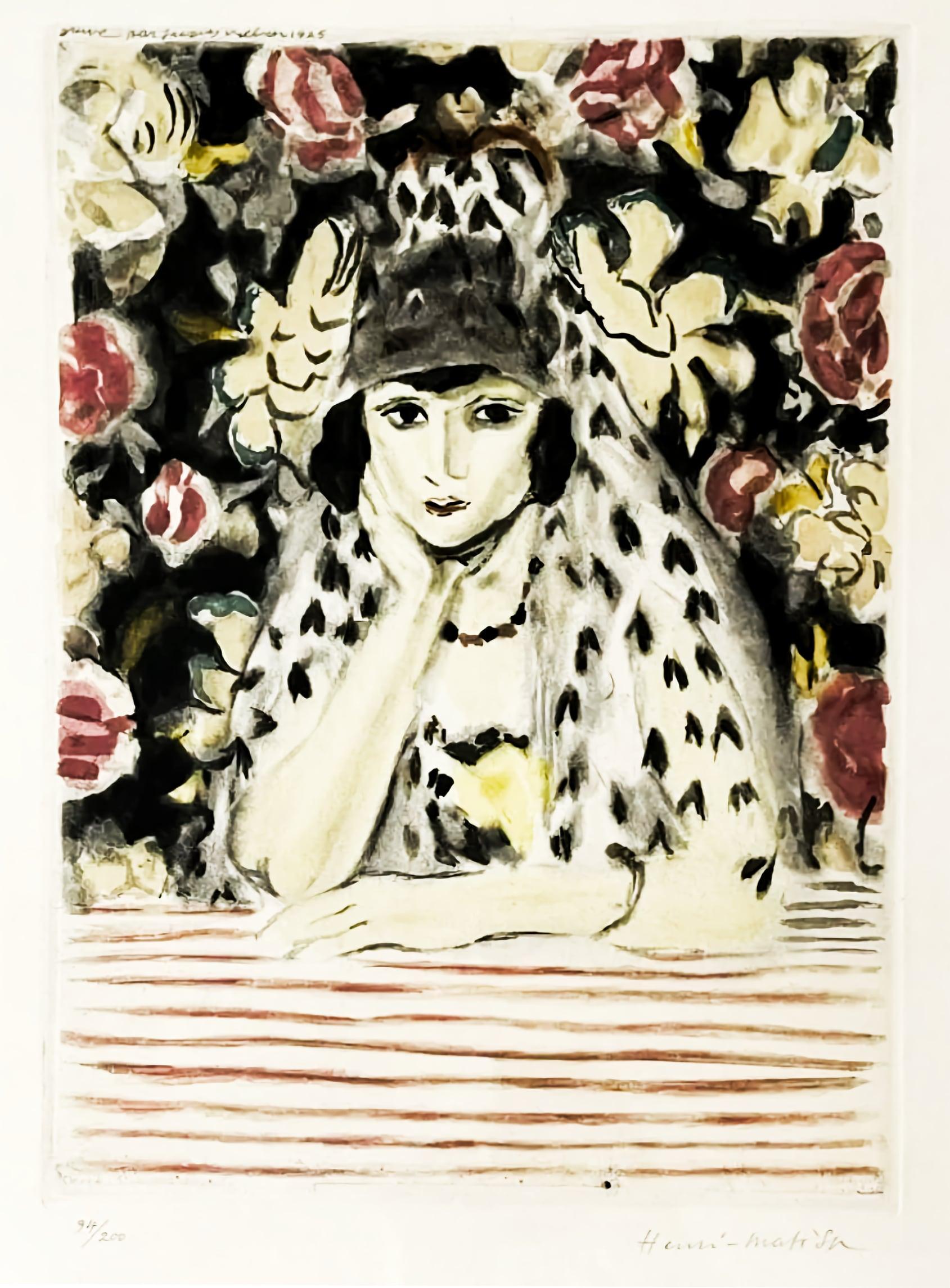 after Henri Matisse - L'Espagnole a la Mantille