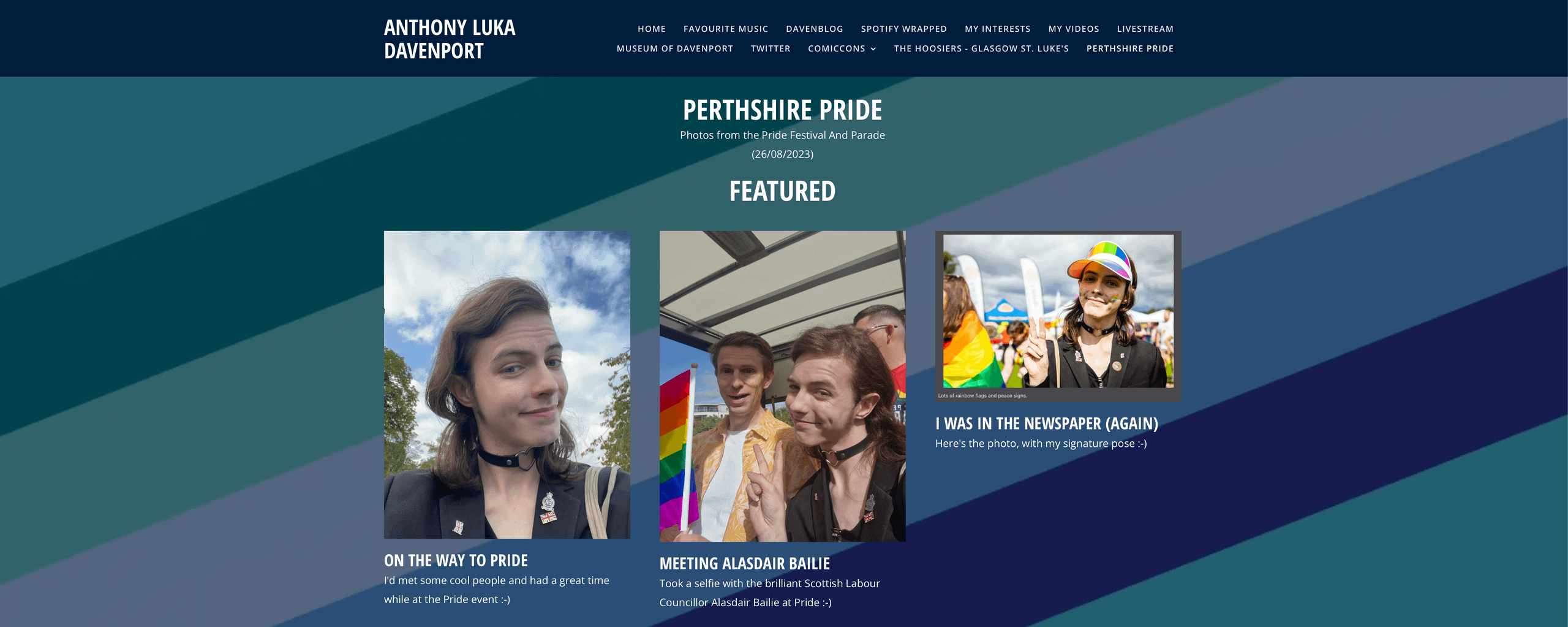Perthshire Pride Page - Now Live