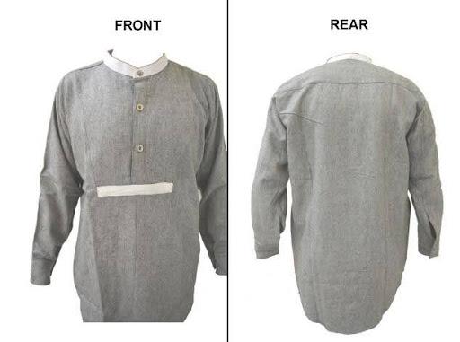 Long tailed ‘Grey Back’ shirt