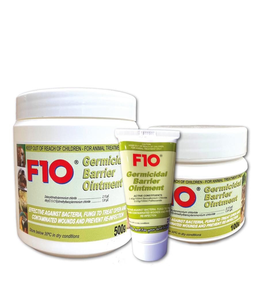 Tubs of F10 Germicidal Barrier Ointment