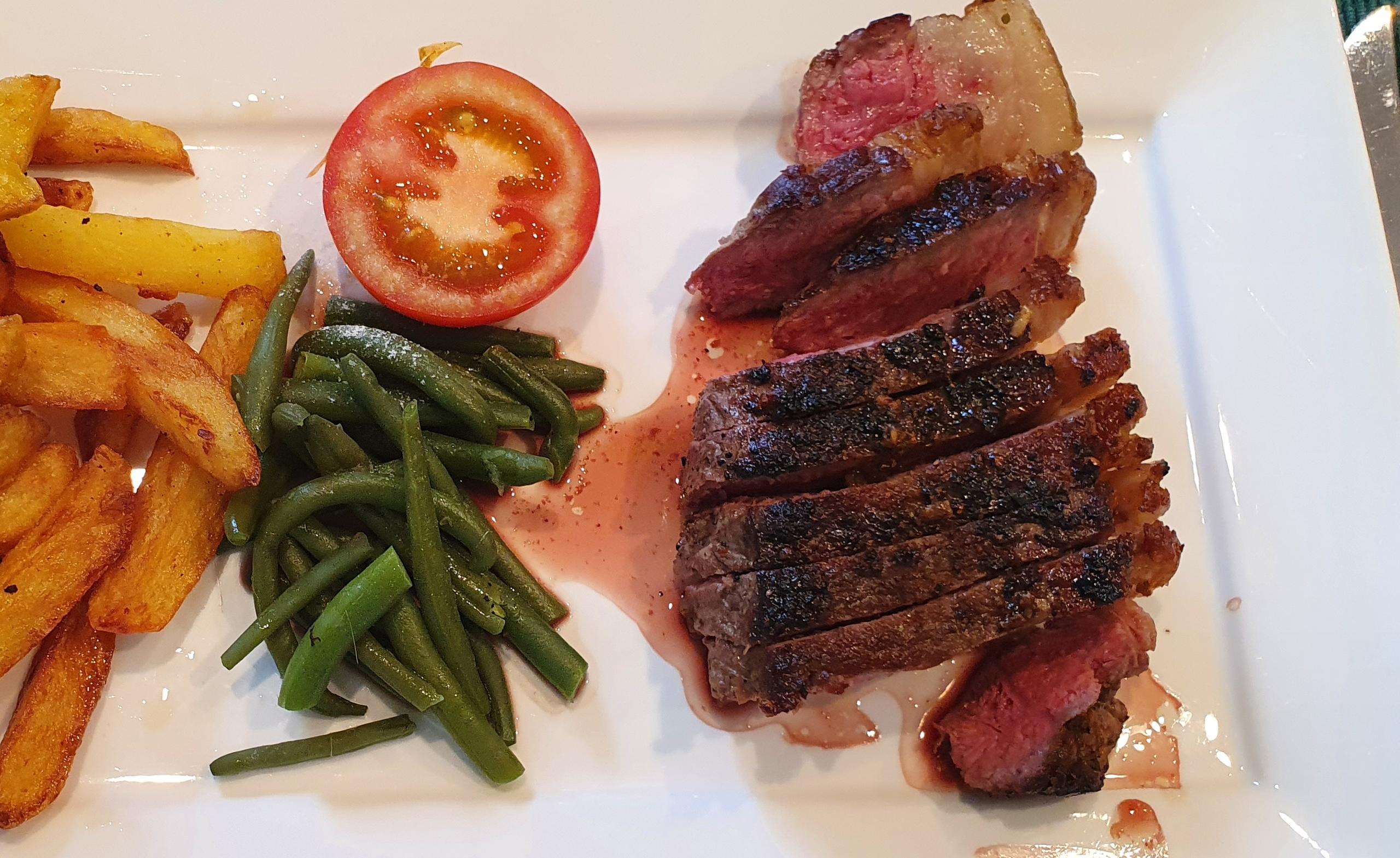 Pan fried Mallard & Bobby Beans