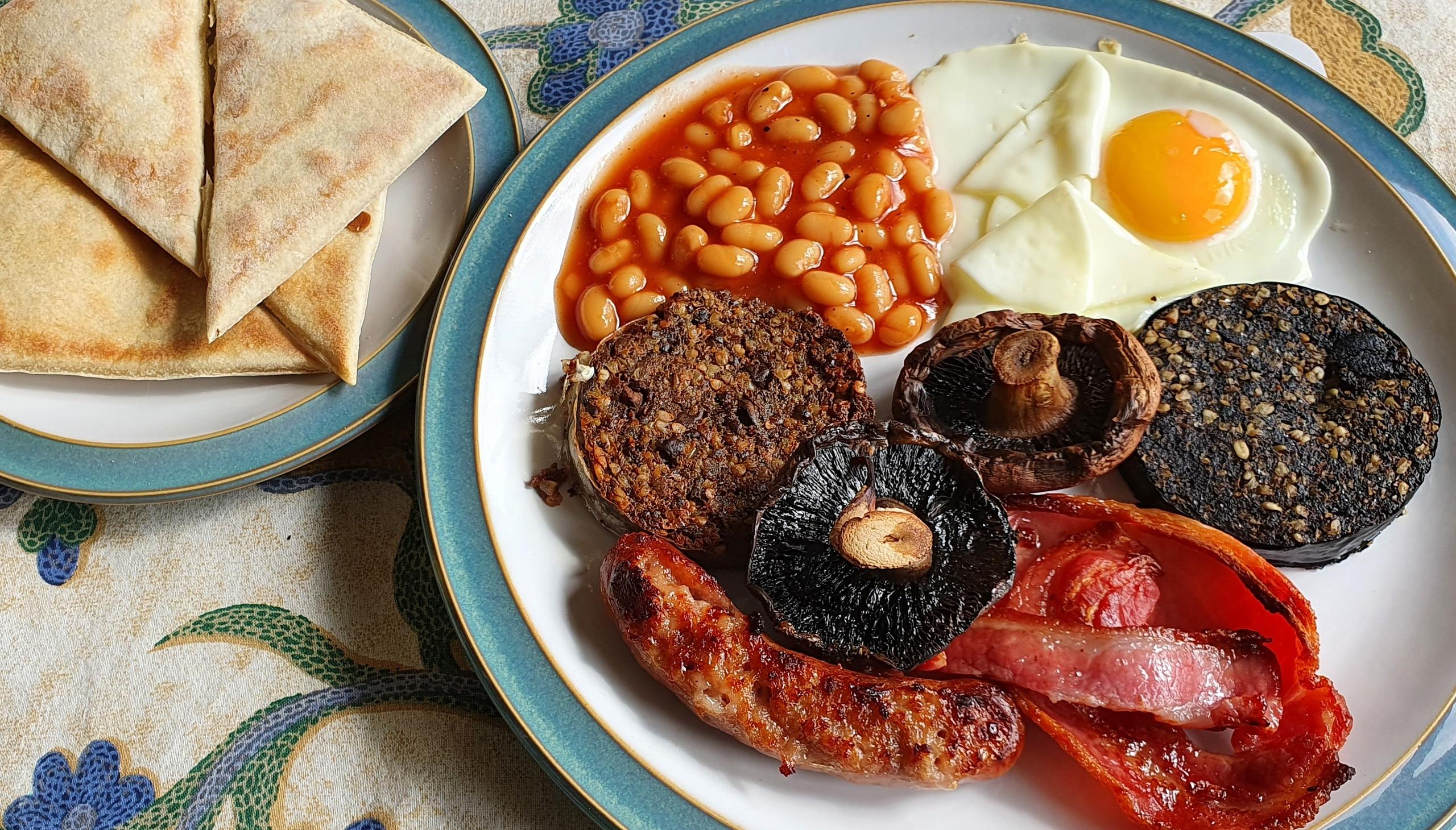 Scottish Breakfast with Potato Cakes