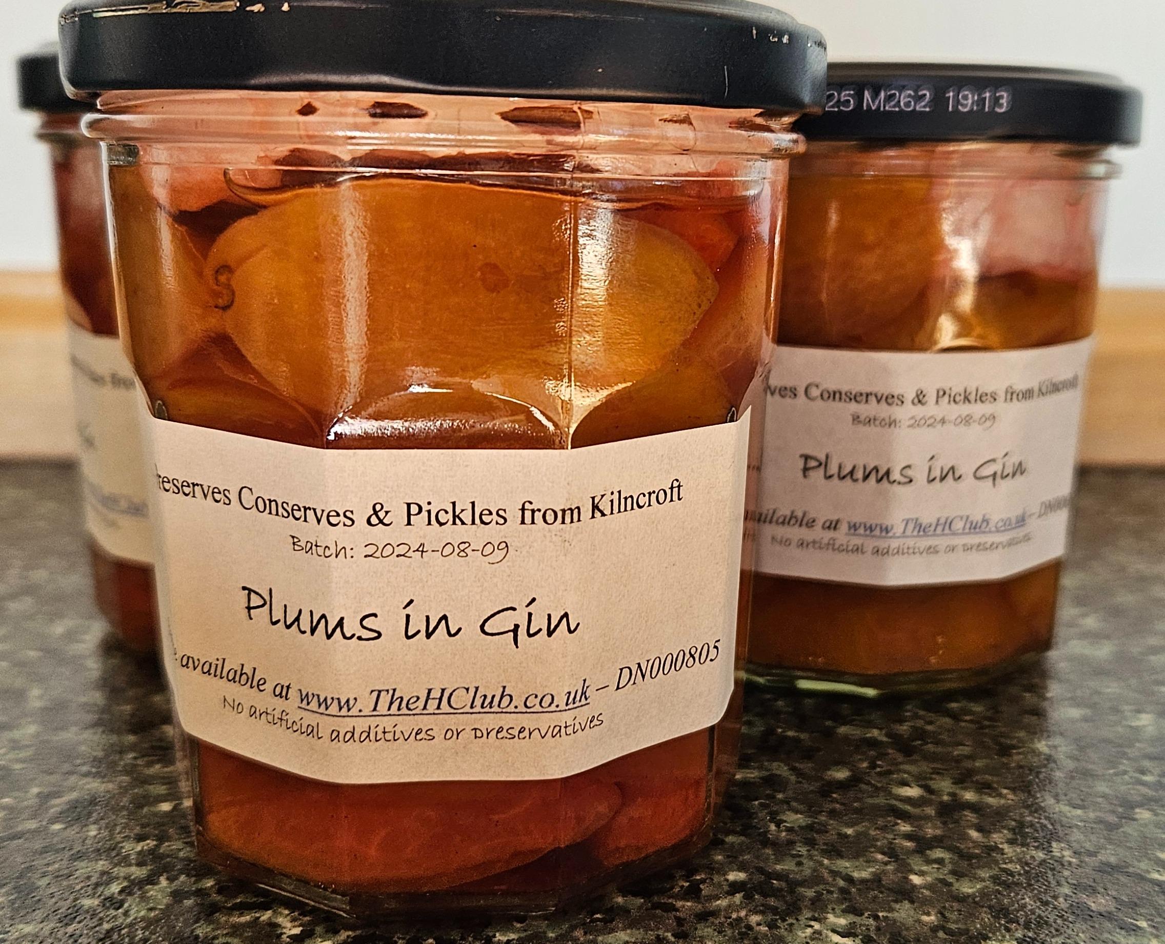 Plums in Gin