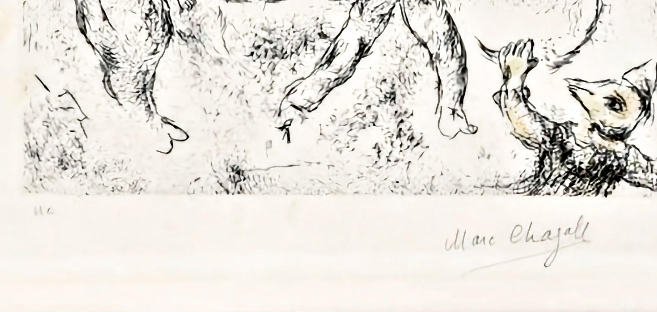 Marc Chagall - Ce lui qui dit les choses sans rien dire (plate 22)