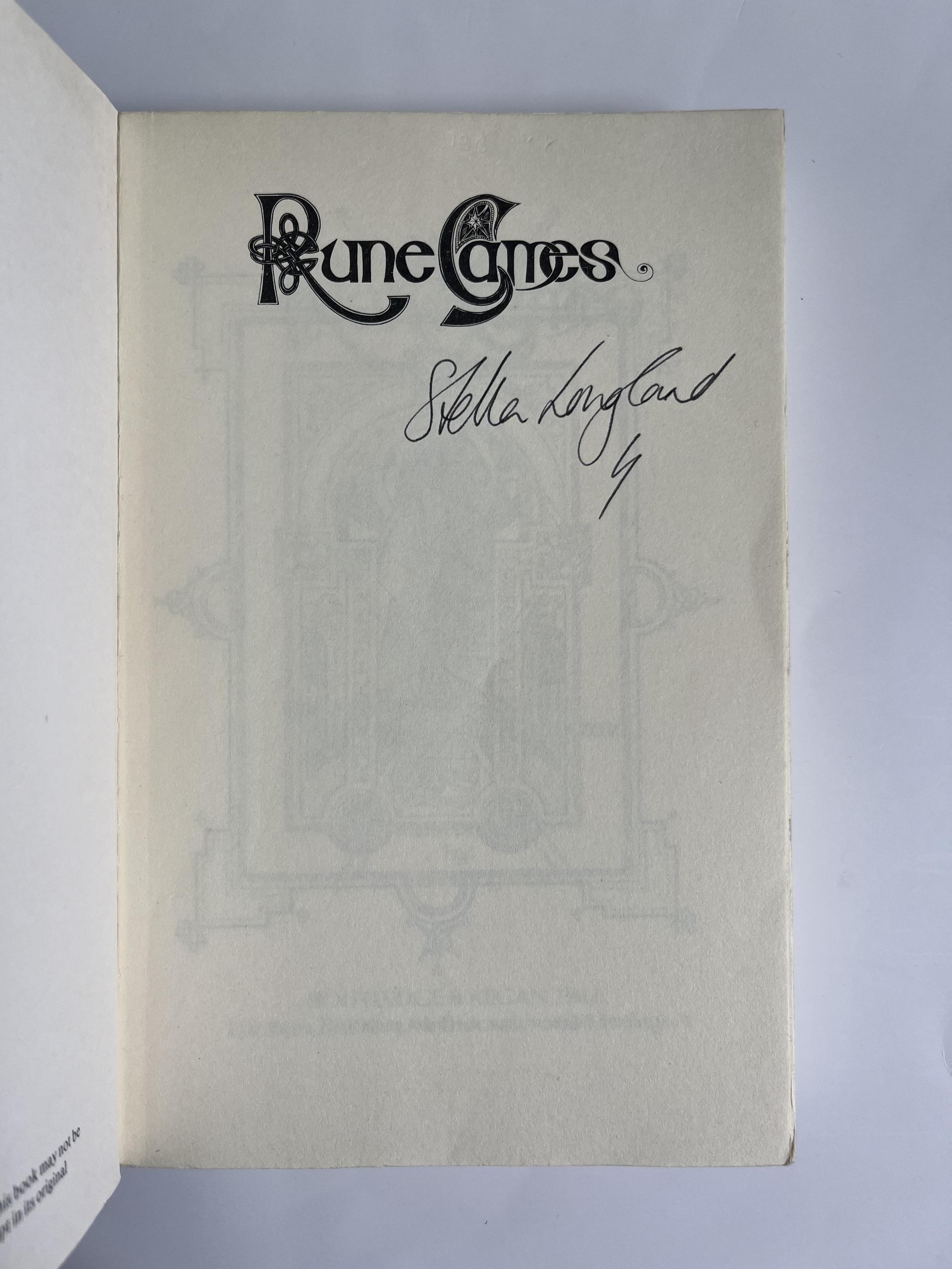 Rune Games by Marijane Osburn & Stella Longland, Signed