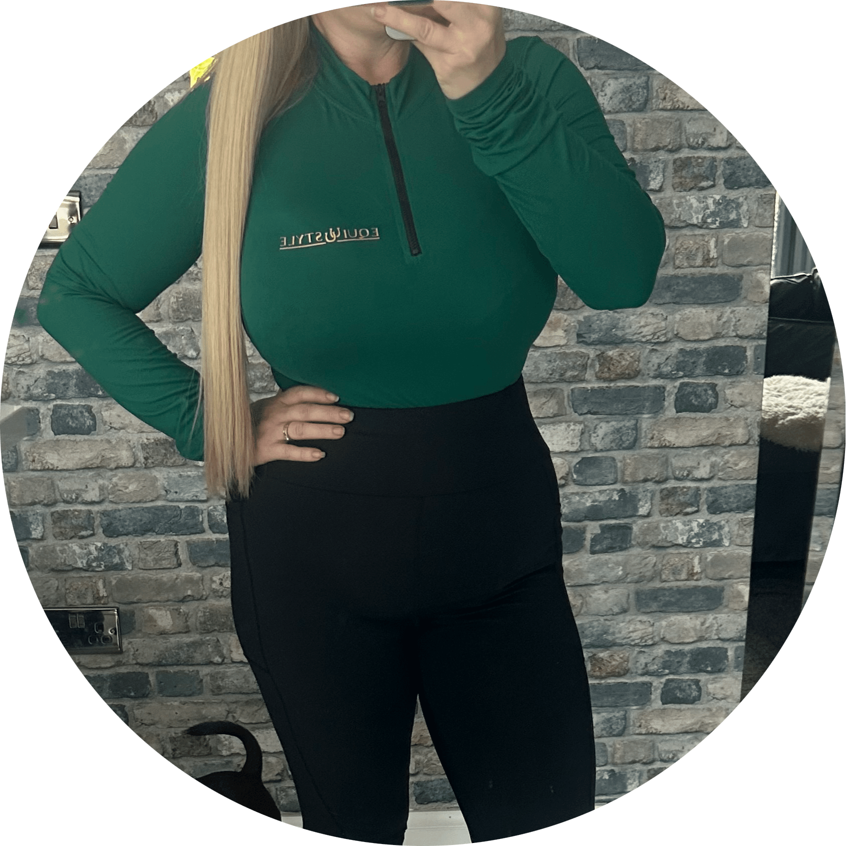 EquiStyleGB Basic Base Layer. FOREST GREEN