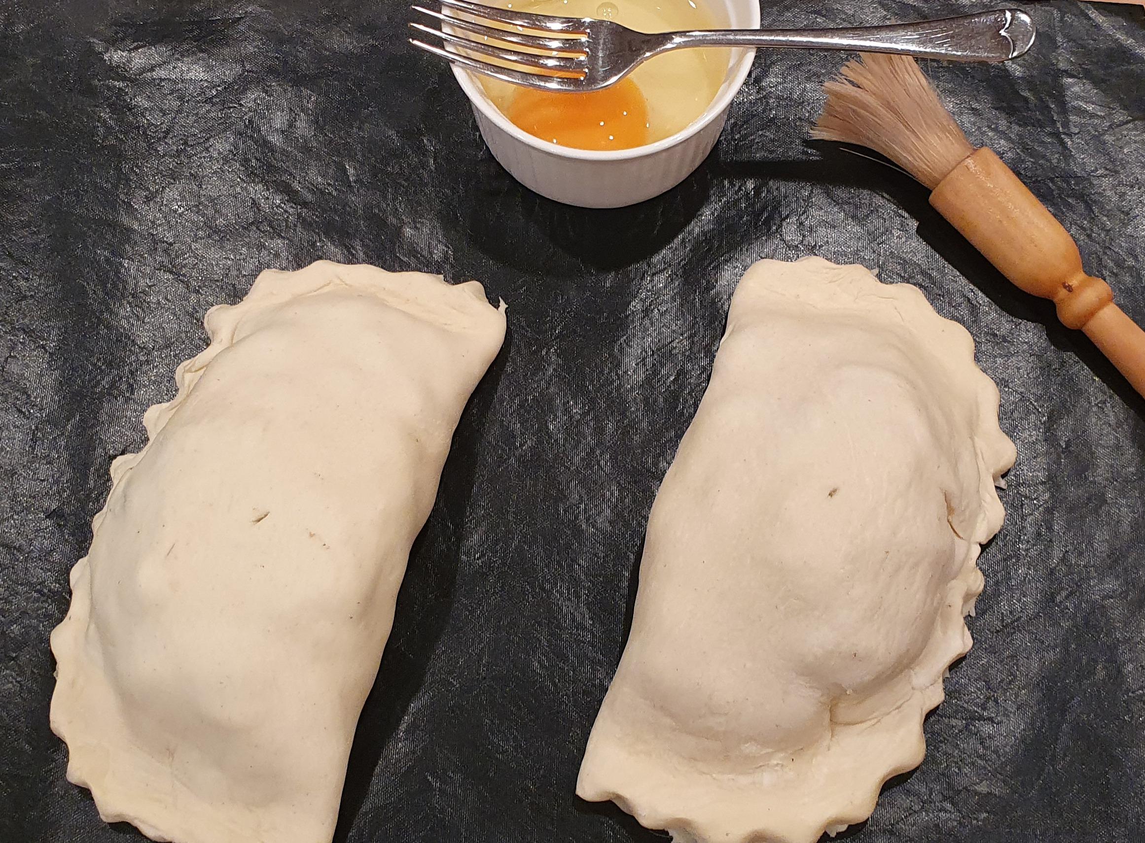 Egg-washing Pasties