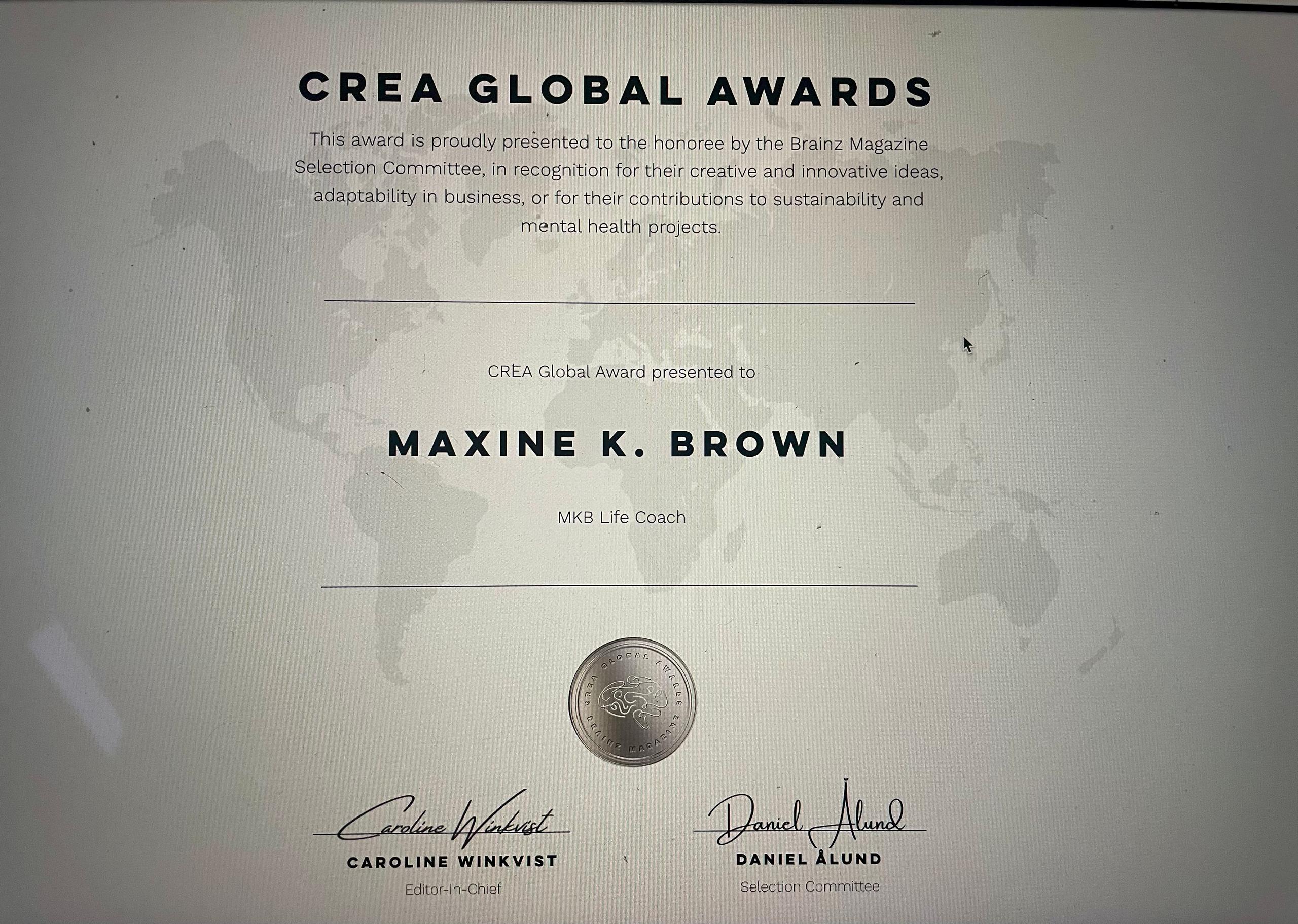 CREA Global awards