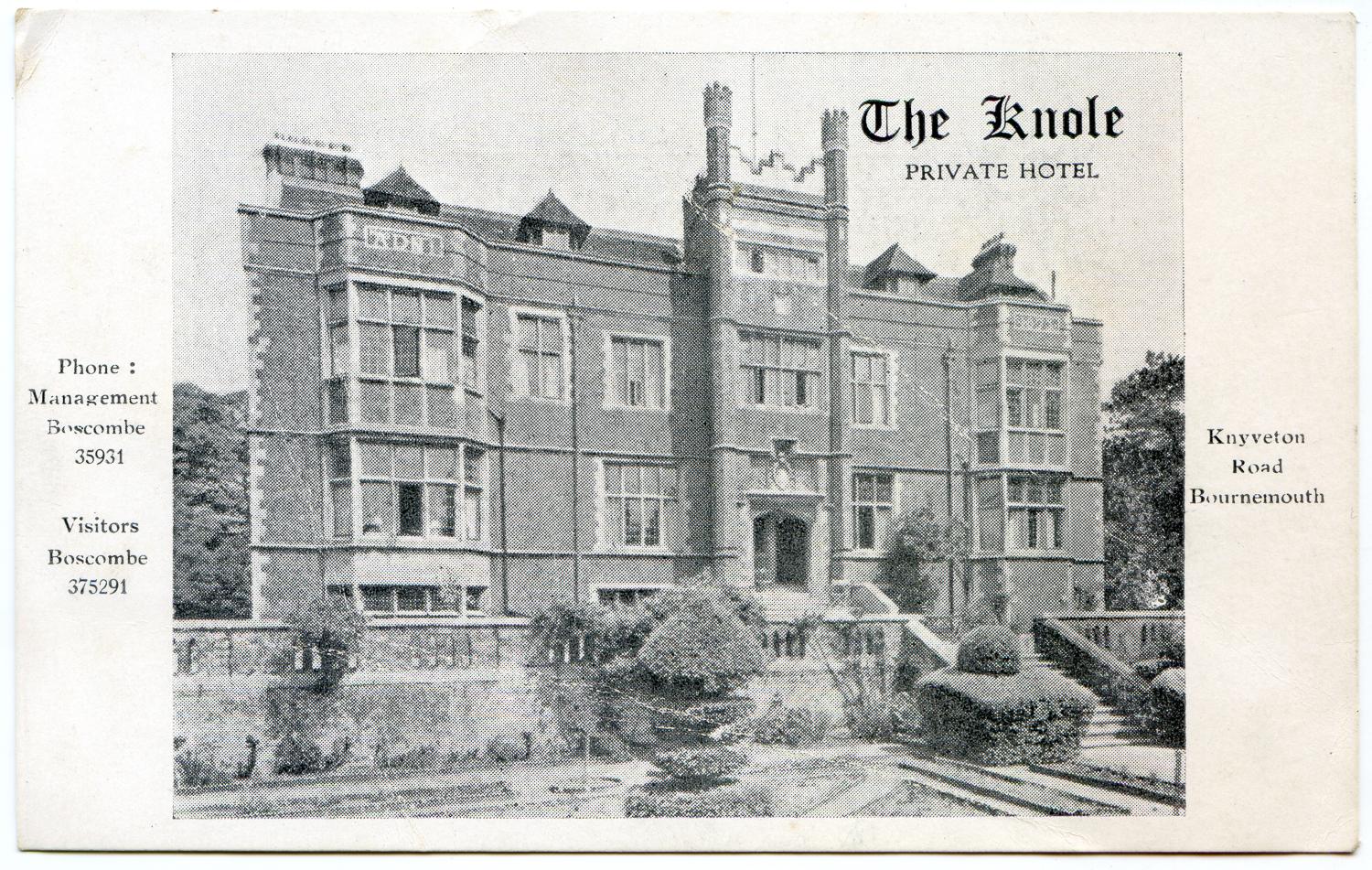 The Knole as a hotel, The Knole Bournemouth, Lodge of St Augustine 8459