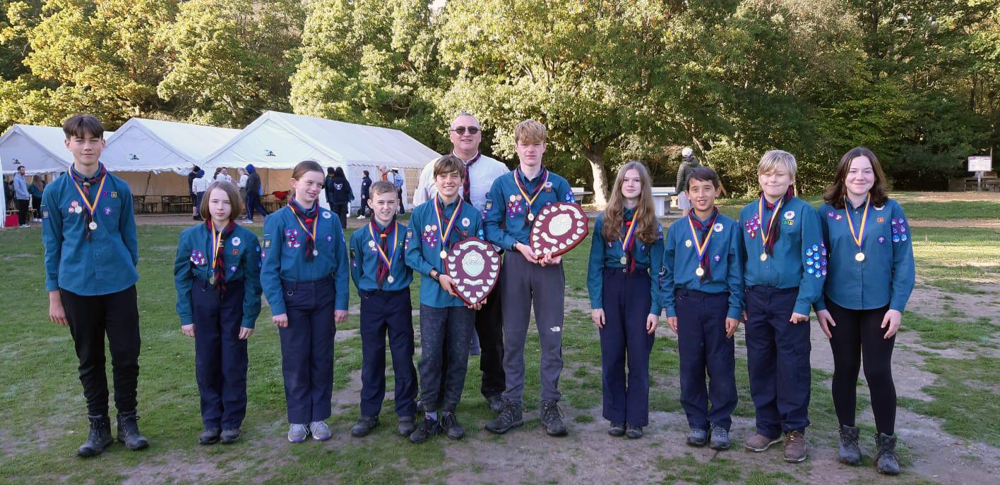 Scouts of the 37th Bournemouth 37th Scout Group win 1st and 2nd place at the 2022 Challenge Weekend