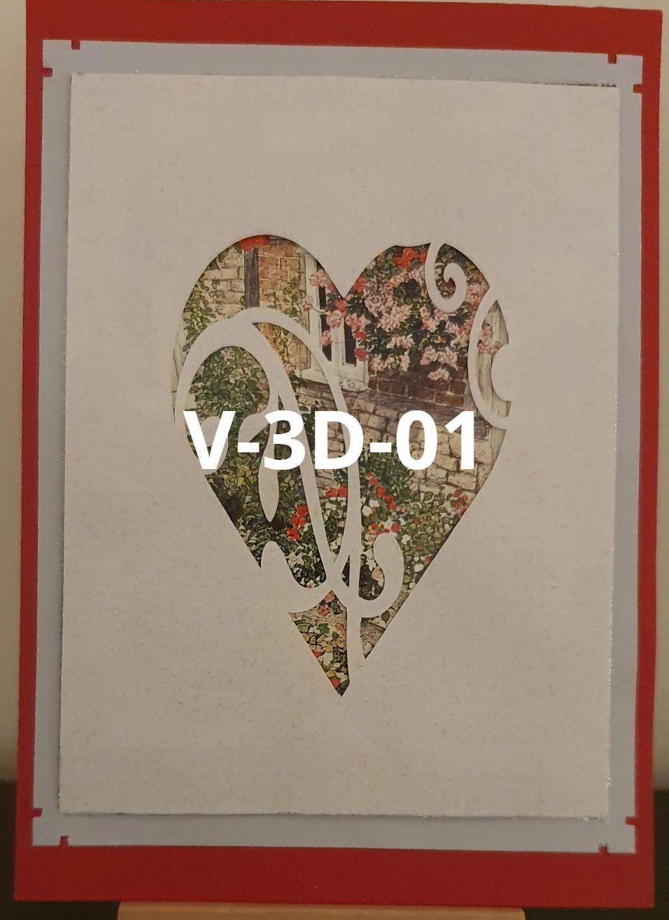 Valentine cards - 3D Heart Window