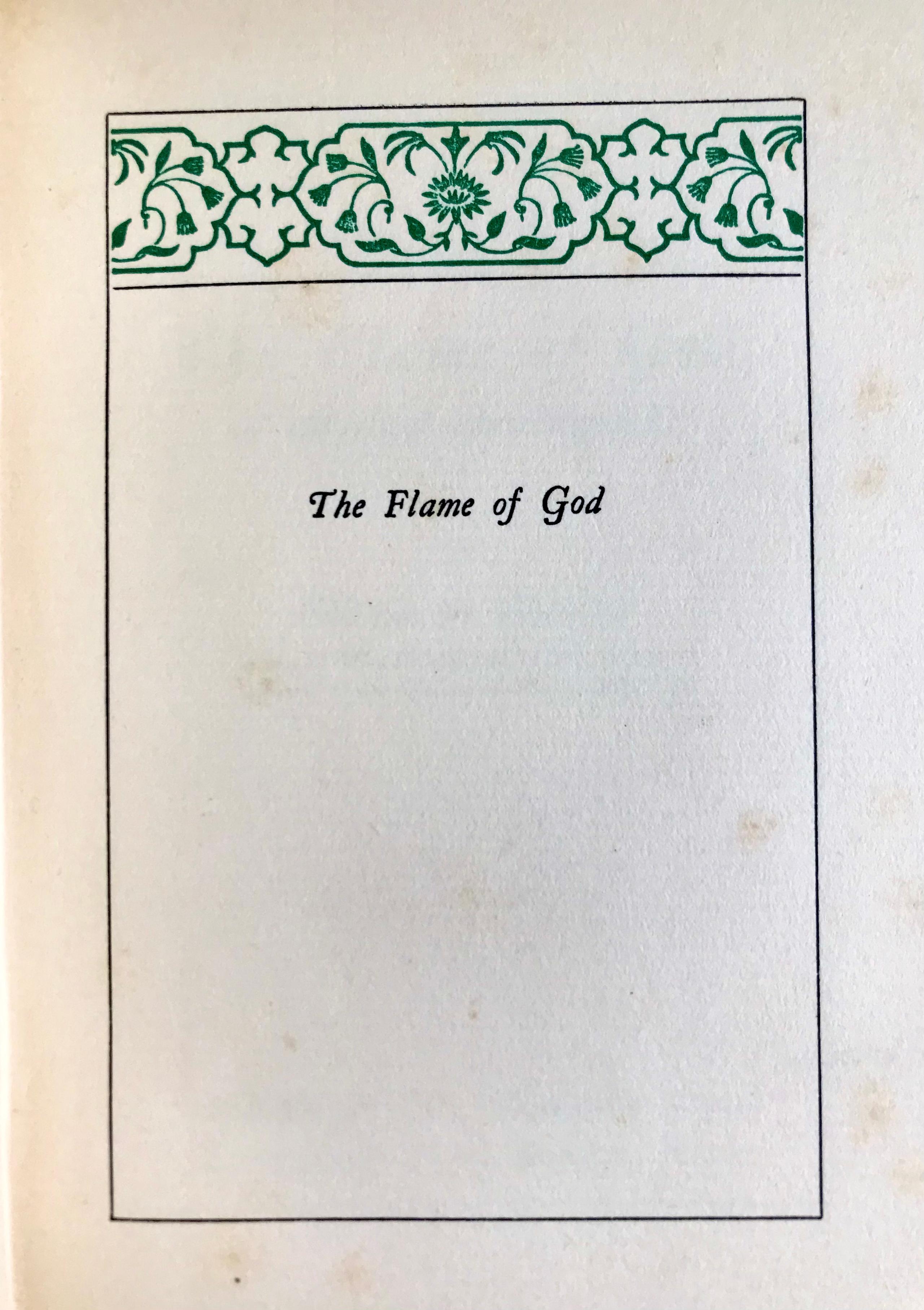 The Flame Of God by Elizabeth Sharpe