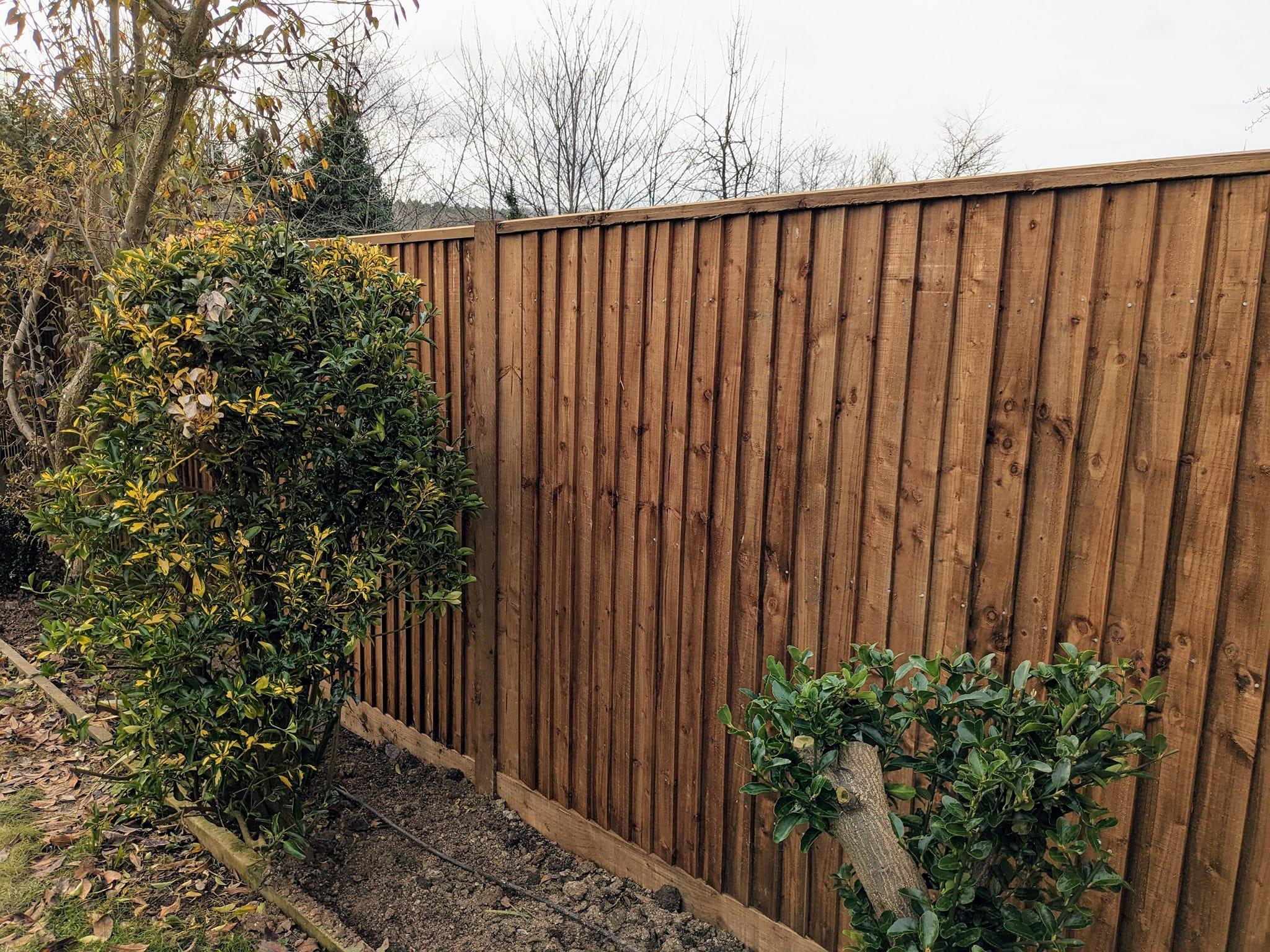 Fencing installed on Cuxton