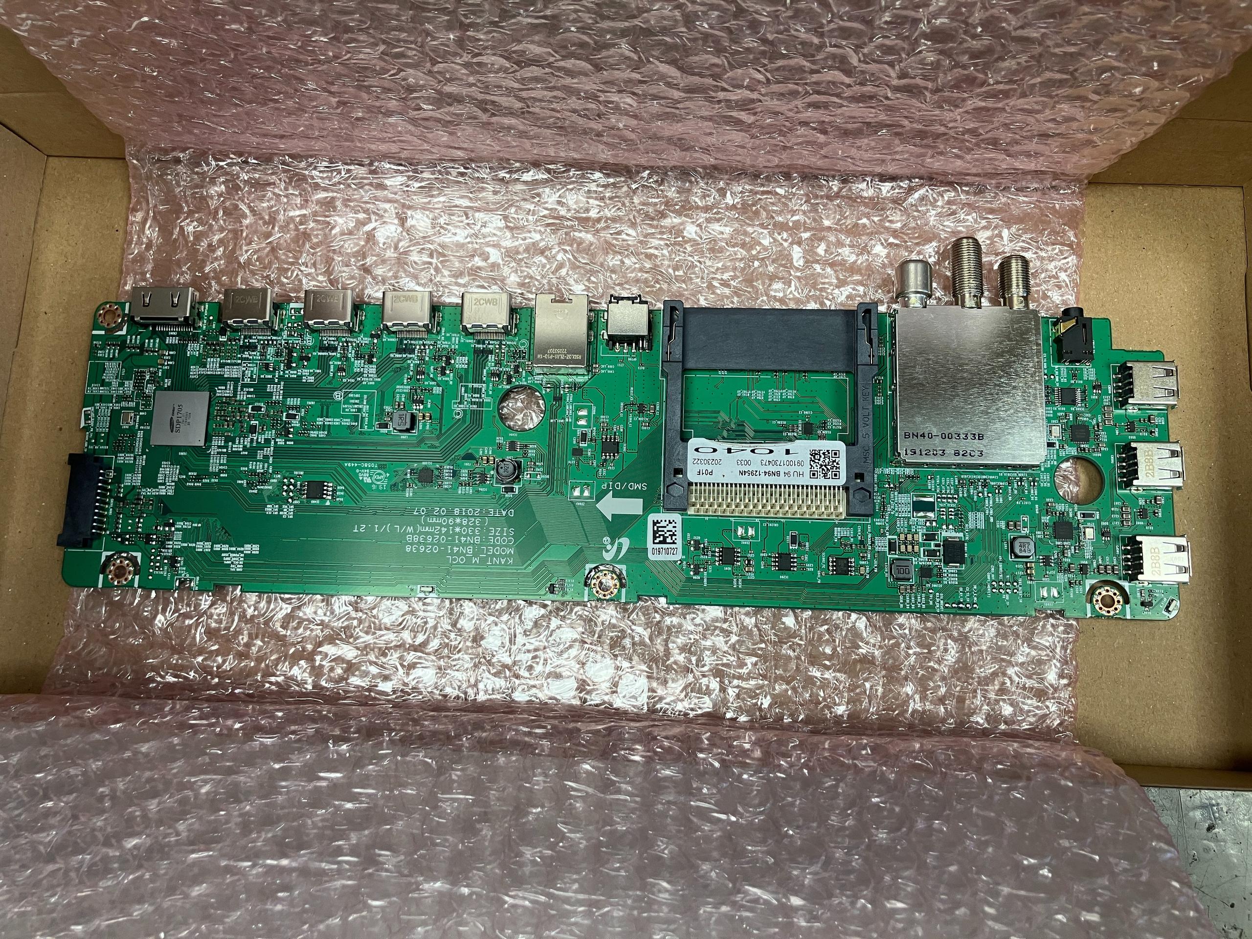 Samsung main board BN94-12954N for One Connect Box SOC1003N QE75Q7FNA , Q8 , Q9