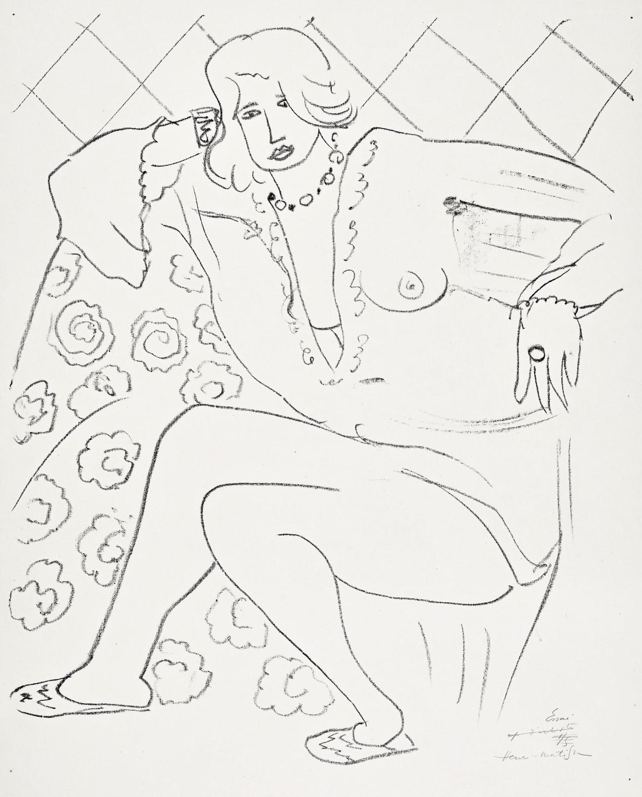 Henri Matisse - Figure assise, blouse transparente