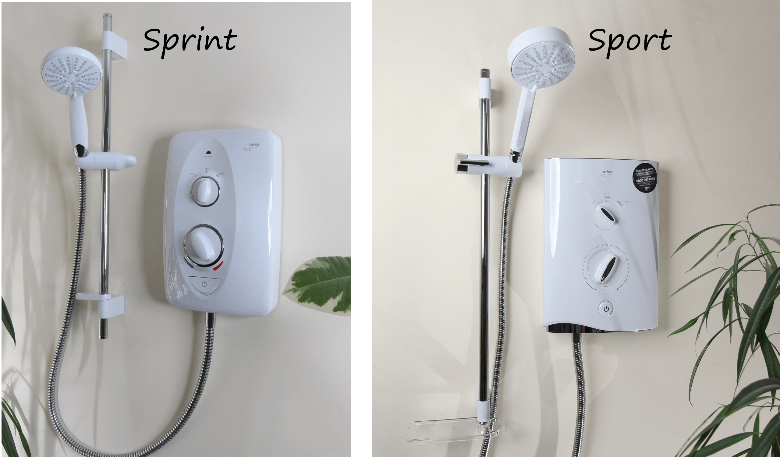 Our top 2 replacement electric showers - Guaranteed to replace all other electric shower brands
