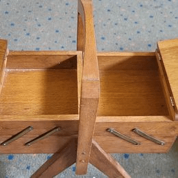 Vintage Cantilever Sewing Box