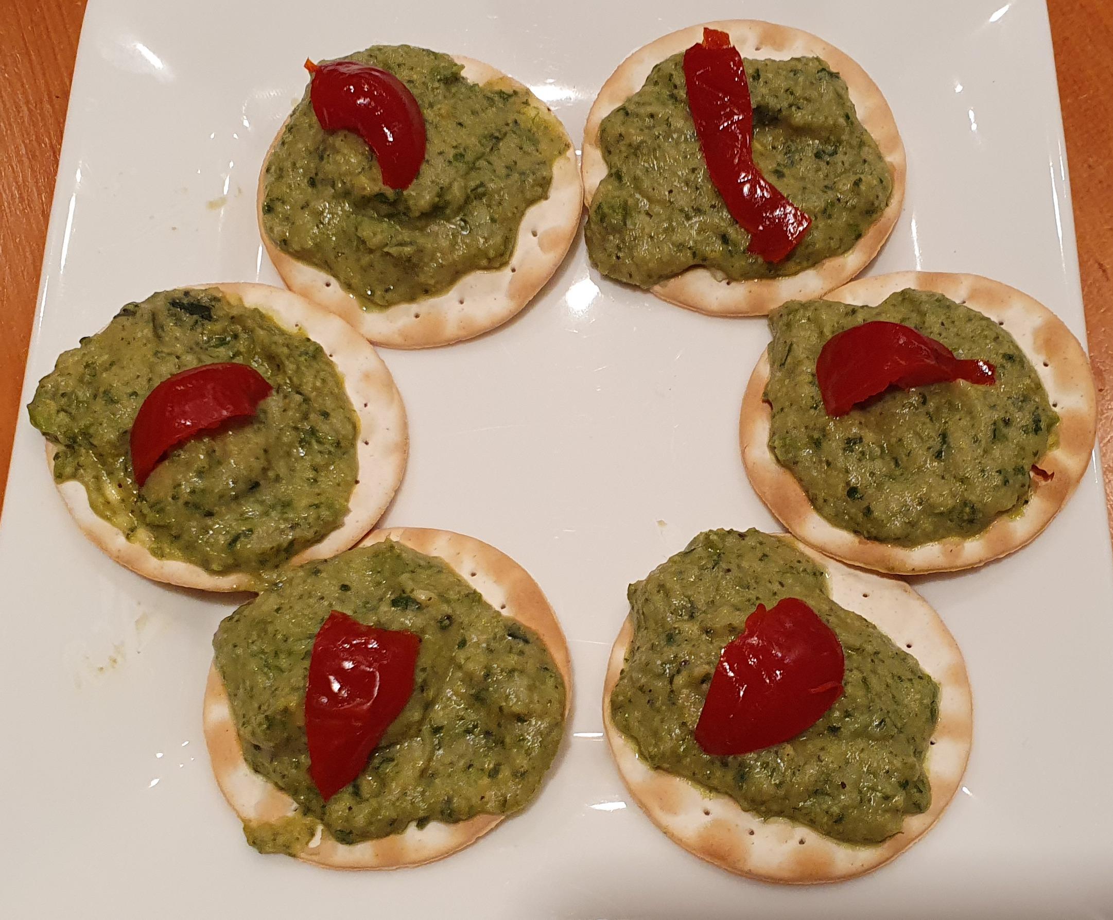 Coriander Hummus Bites