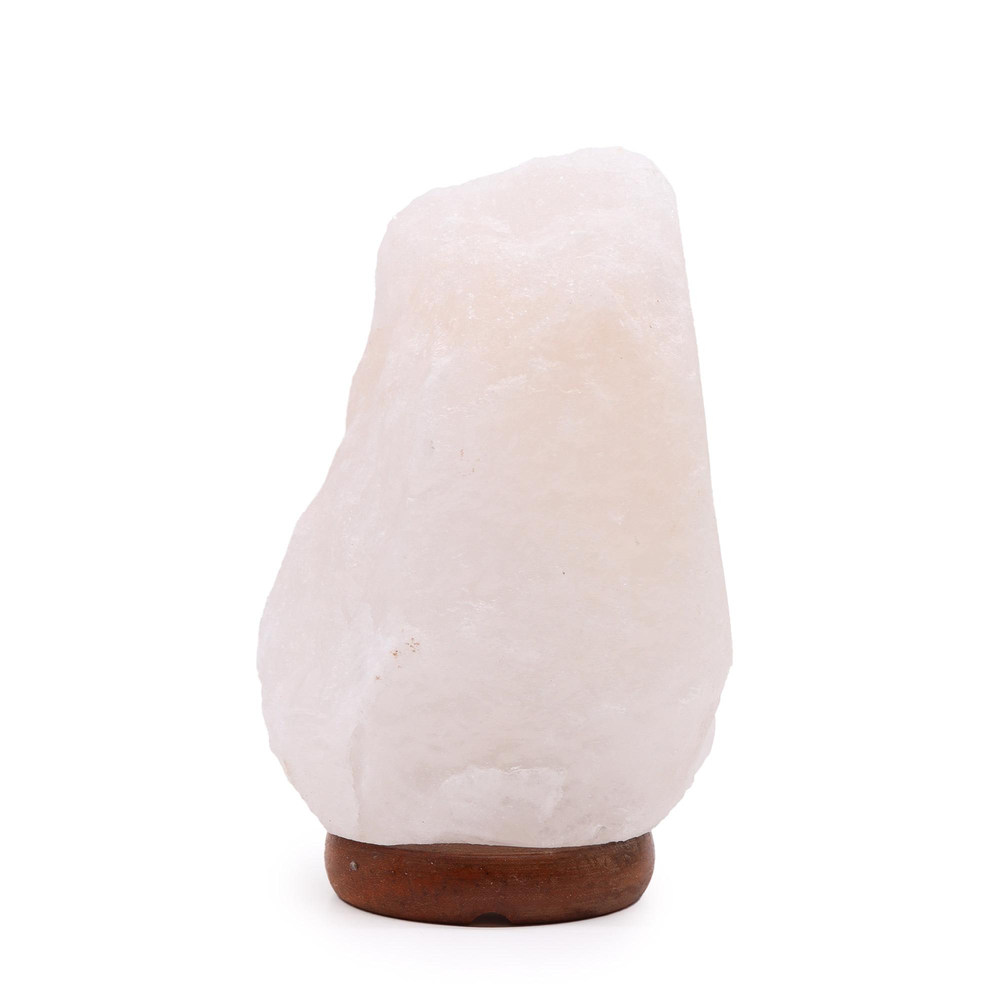 Crystal Rock Himalayan Salt Lamp with Wooden Base - 2 to 3 kg