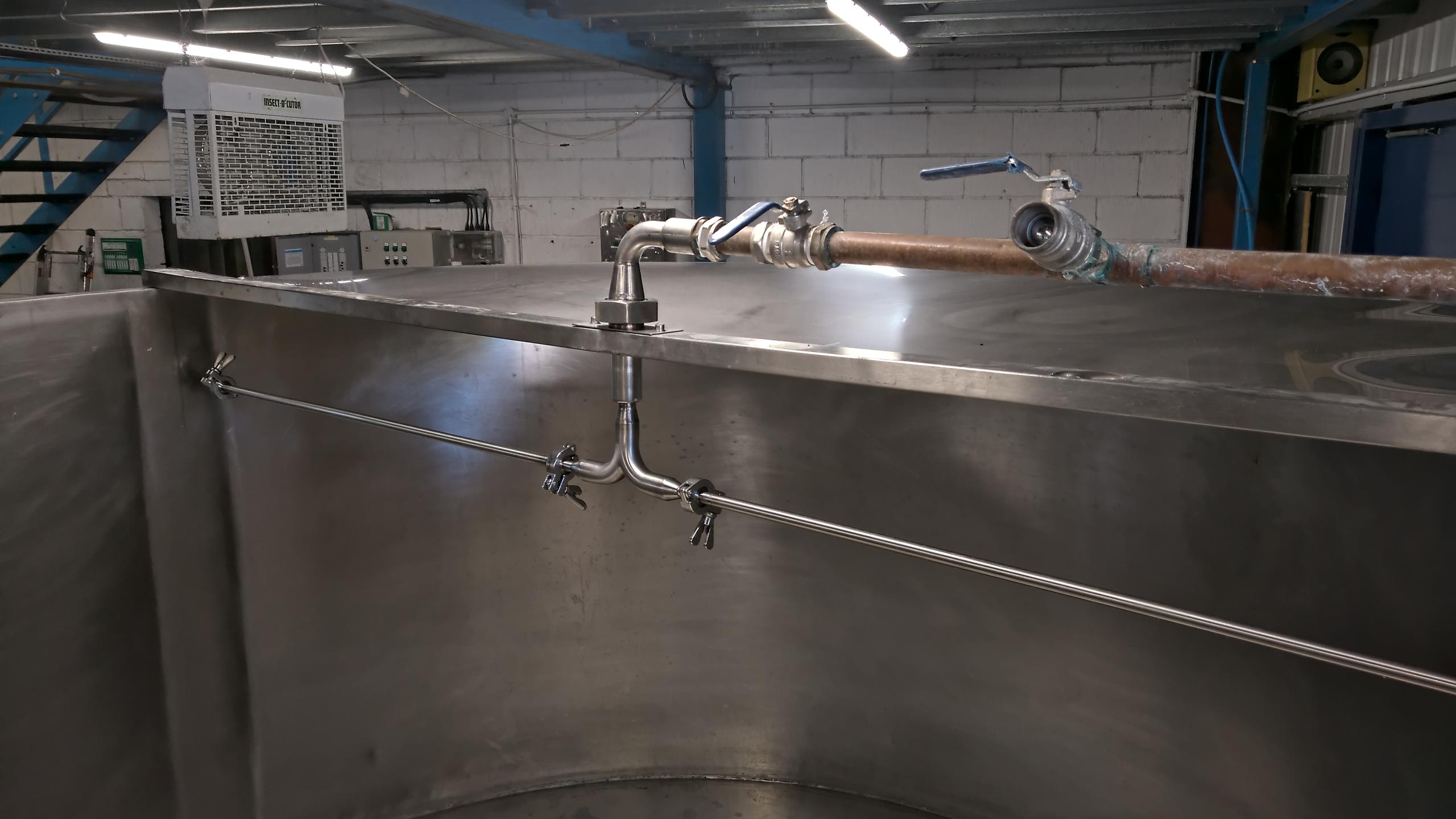 Small-Batch Fabrication Sparge Arm for Mash Tun Stainless Steel With Bearing