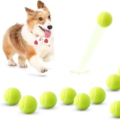 Grezea 12 Pack 2 Inch Mini Dog Tennis Balls for Small Dogs, Interactive Dog Toy Balls