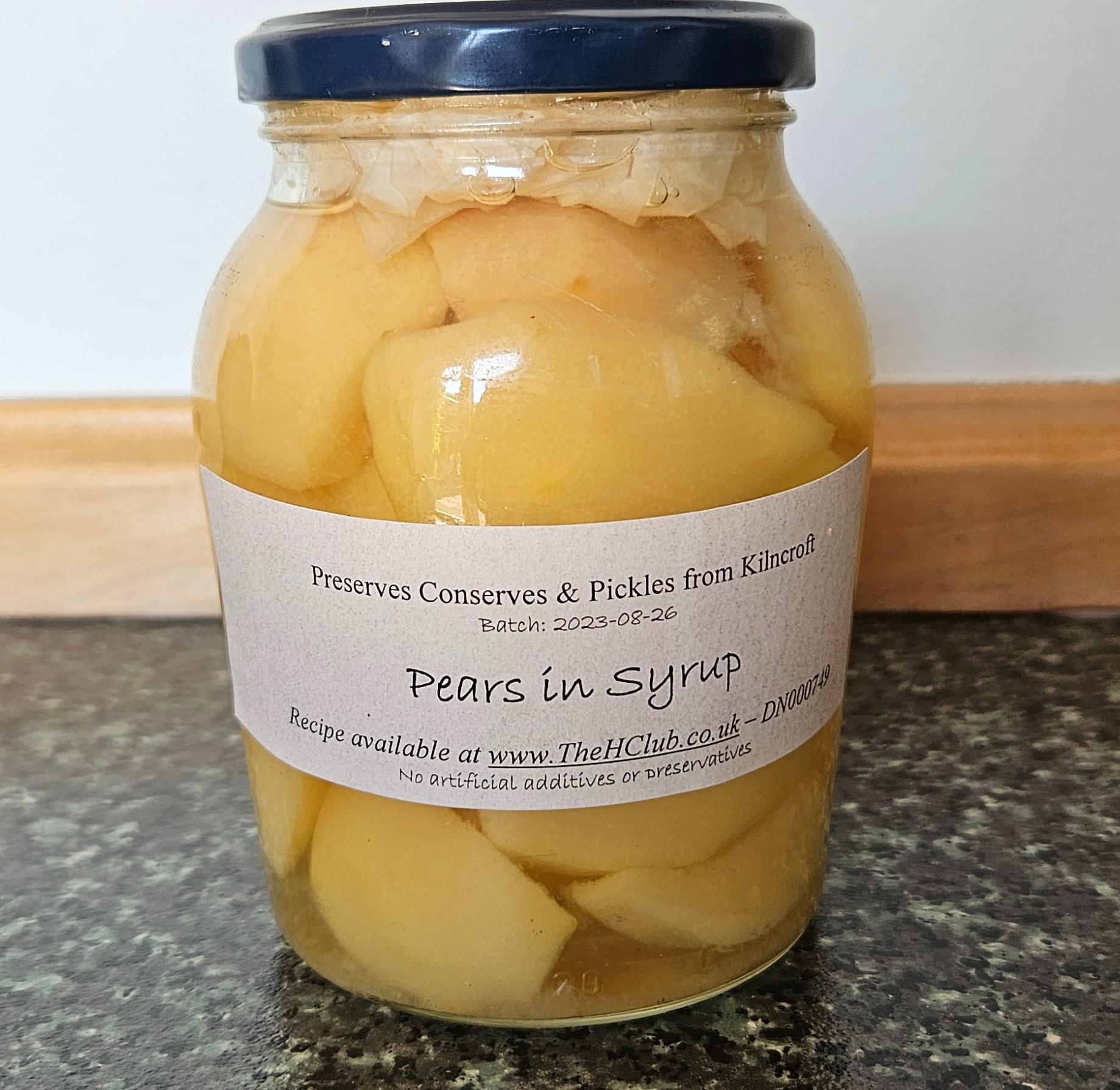 Pears in Syrup