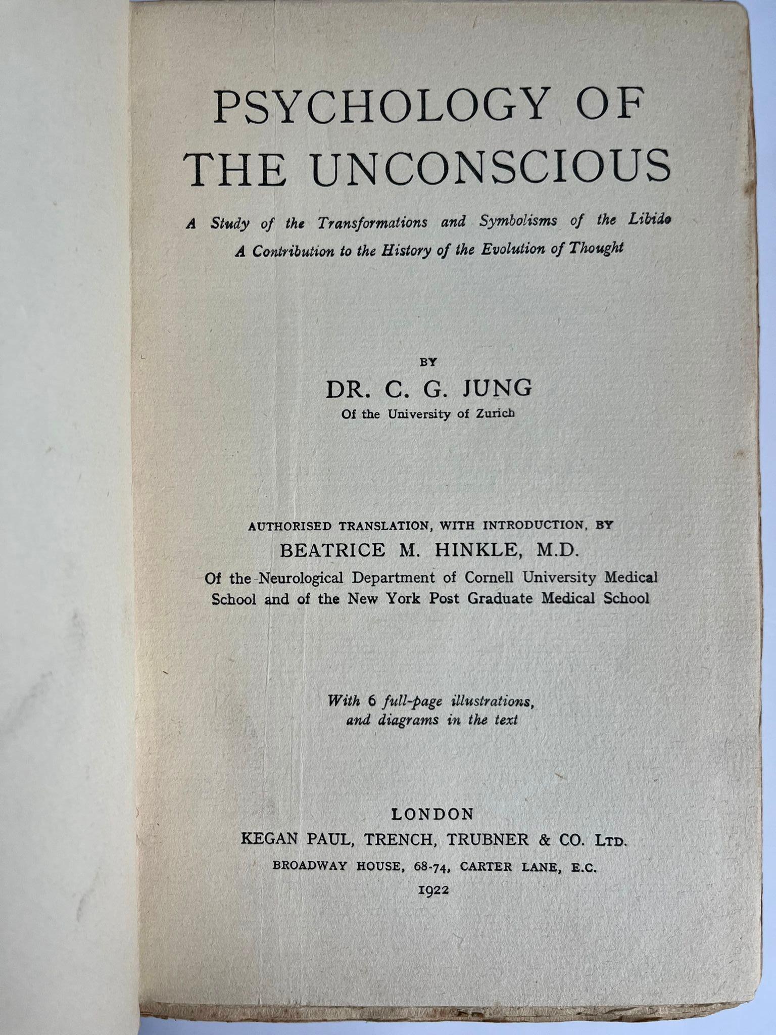 Psychology of The Unconscious by C. G. Jung