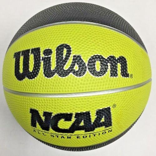 Wilson NCAA Mini Basketball Black/lime green