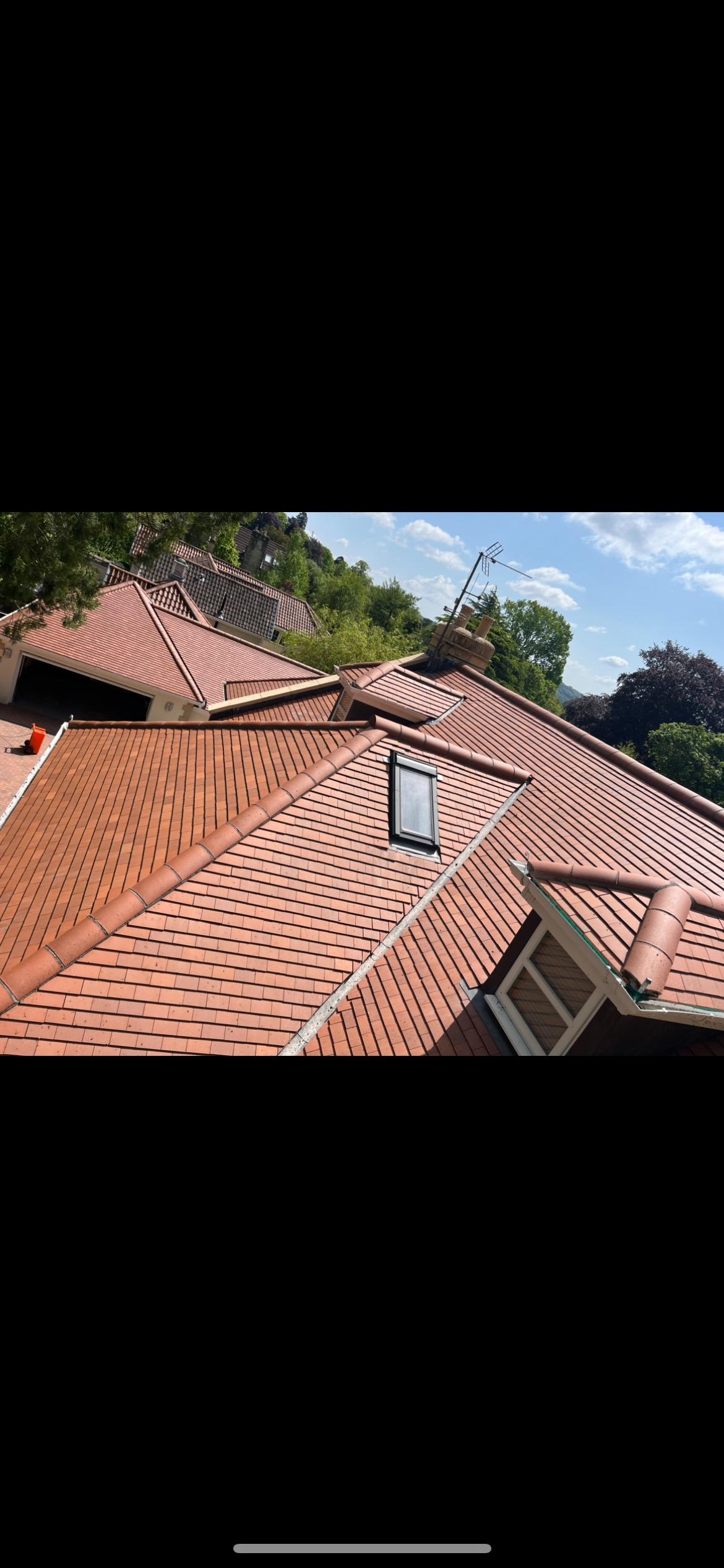 clean red tiled roof
