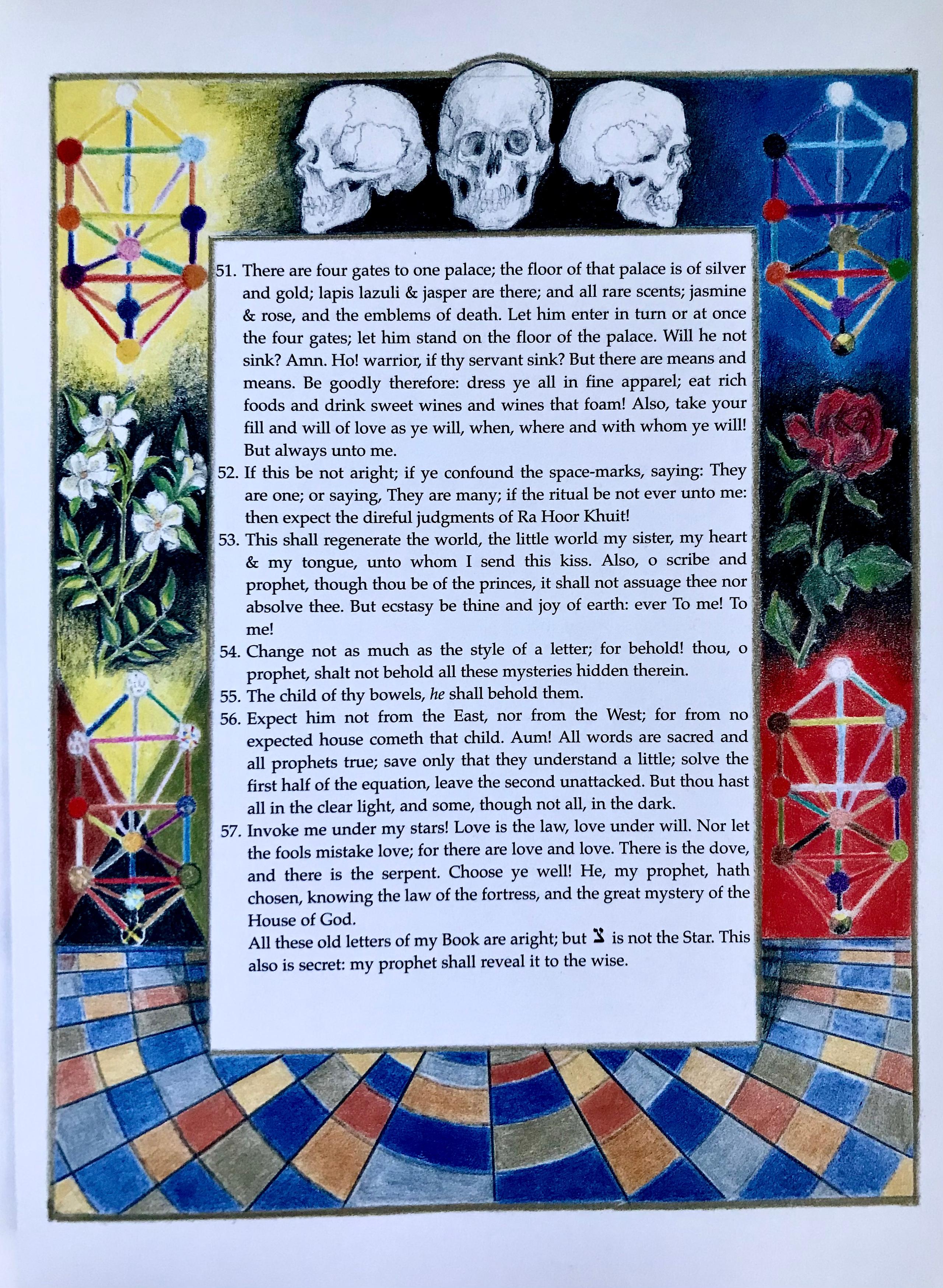 The Book Of The Law, The Illuminated Edition by Aleister Crowley, Illustrated by Susan Jameson