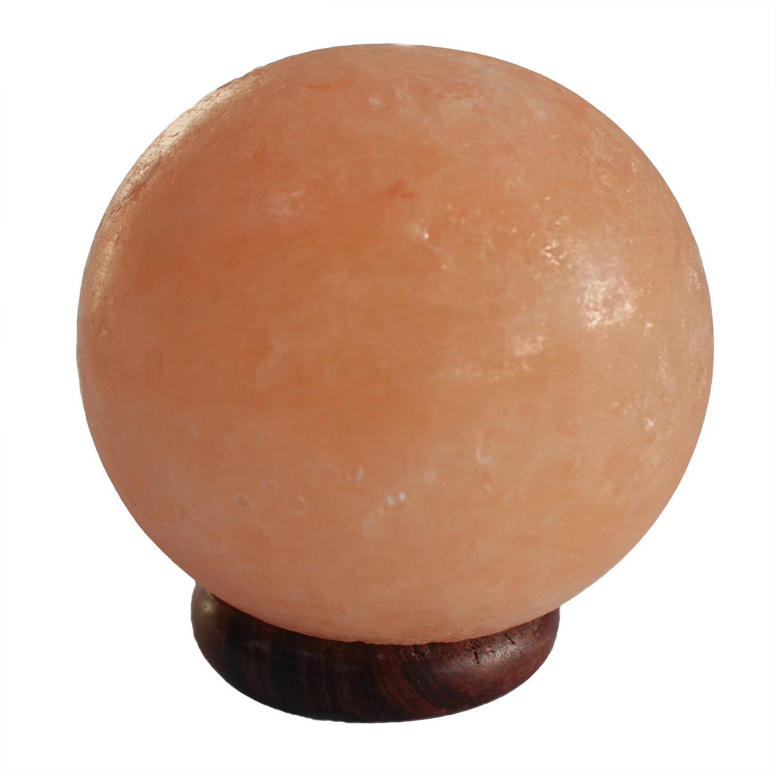 Himalayan Salt Lamp Ball with Big Wooden Base